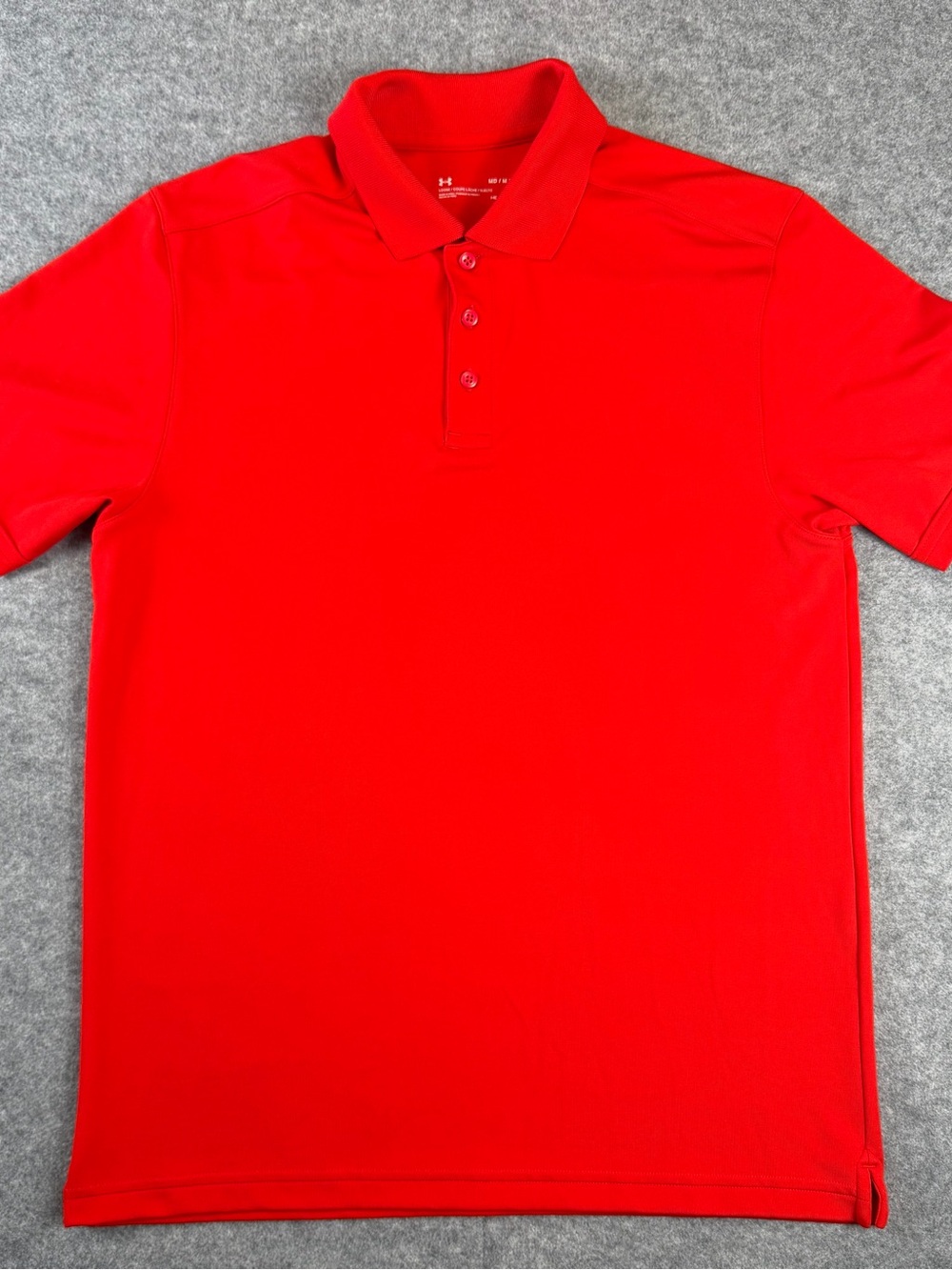 Under Armour Men’s M Red Tactical Performance Polo Shirt HeatGear Loose Fit READ